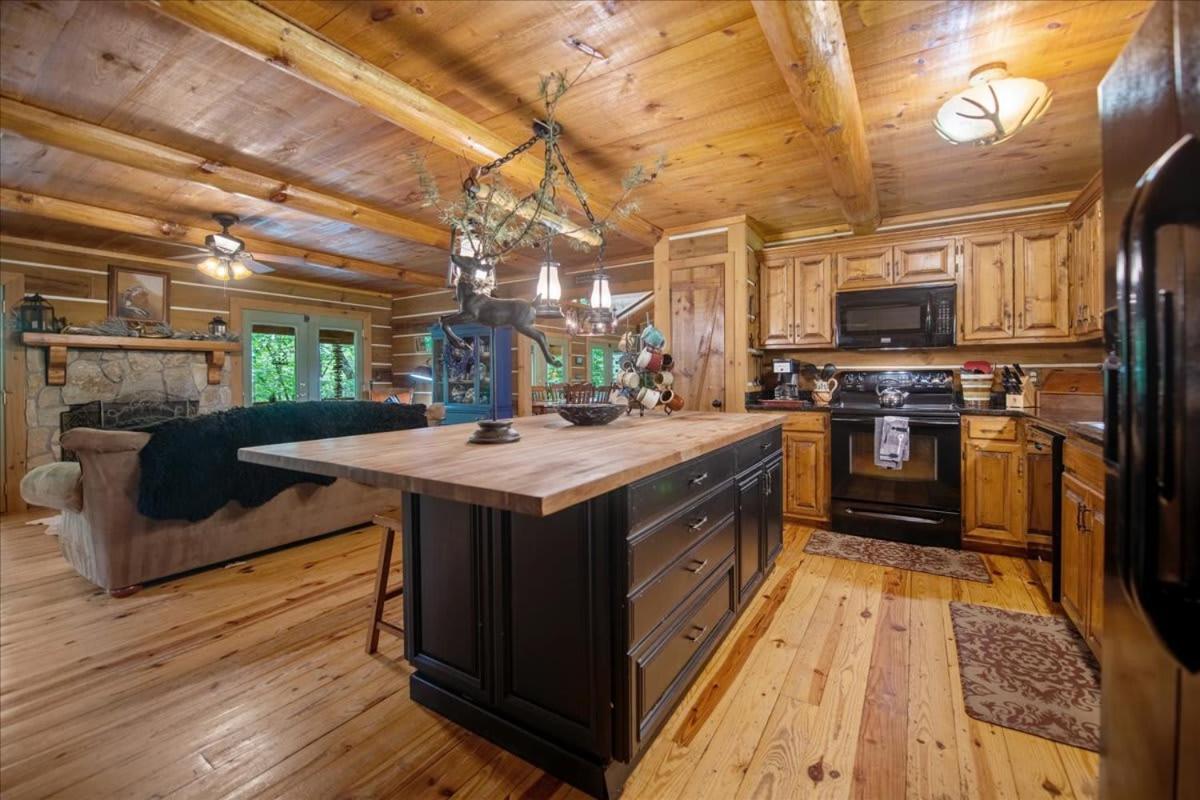 Waterfront Mountain Cabin With Hot Tub Villa Blue Ridge Eksteriør billede
