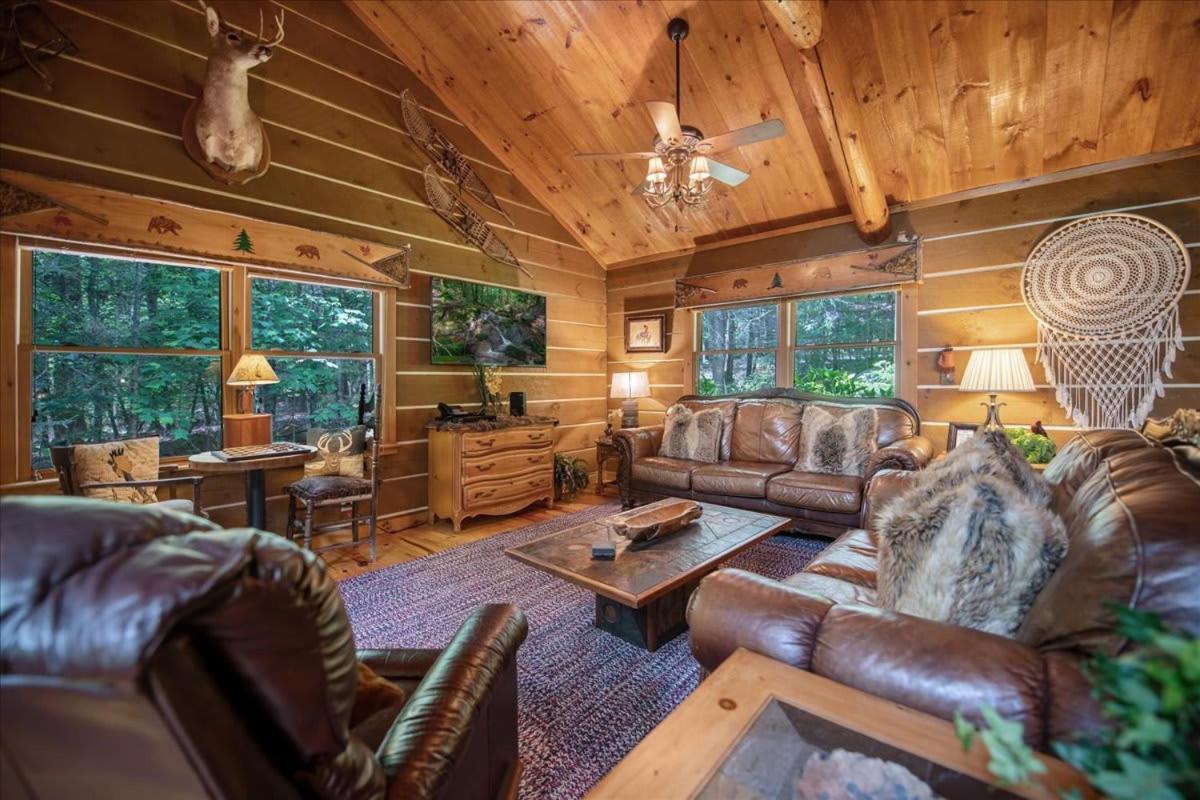 Waterfront Mountain Cabin With Hot Tub Villa Blue Ridge Eksteriør billede