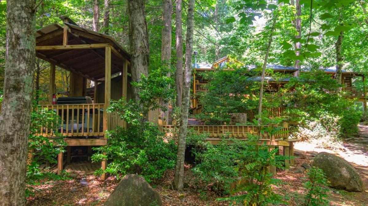 Waterfront Mountain Cabin With Hot Tub Villa Blue Ridge Eksteriør billede