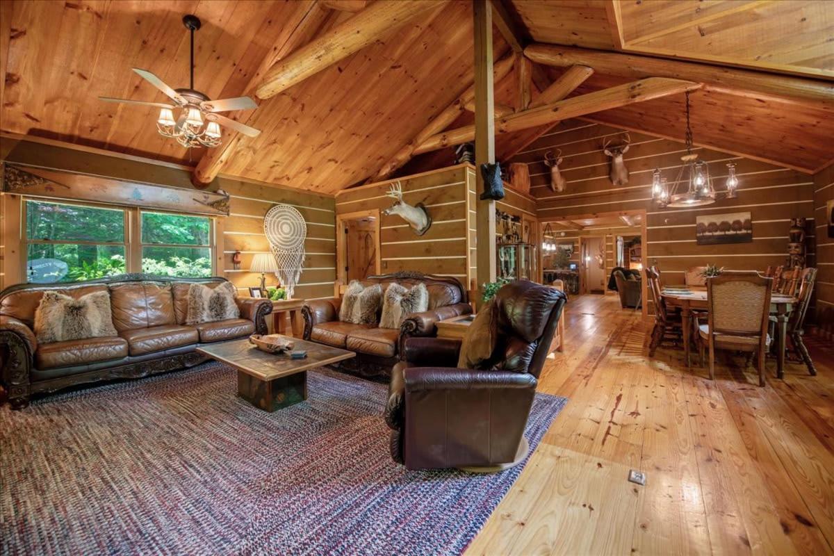 Waterfront Mountain Cabin With Hot Tub Villa Blue Ridge Eksteriør billede