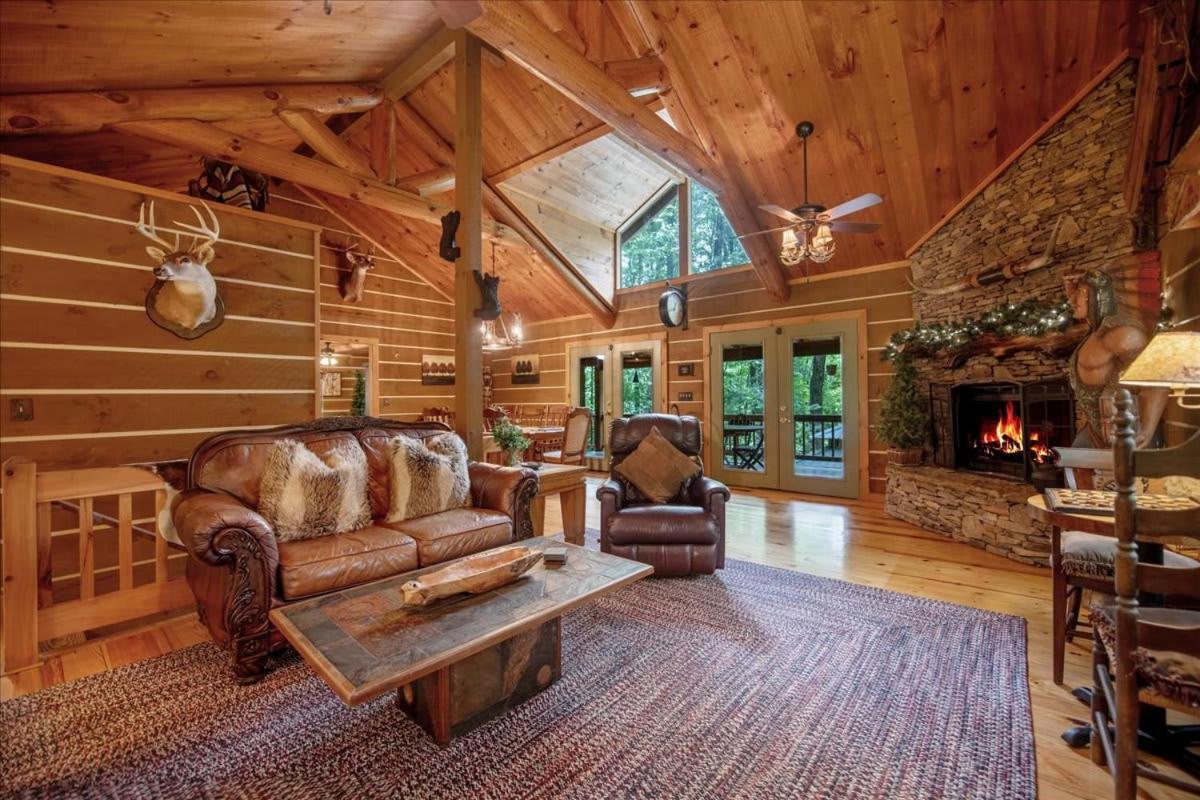 Waterfront Mountain Cabin With Hot Tub Villa Blue Ridge Eksteriør billede