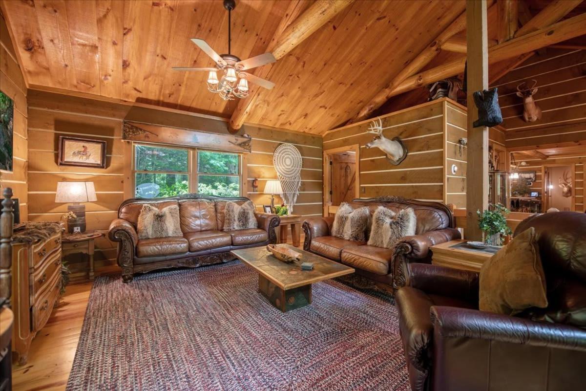 Waterfront Mountain Cabin With Hot Tub Villa Blue Ridge Eksteriør billede